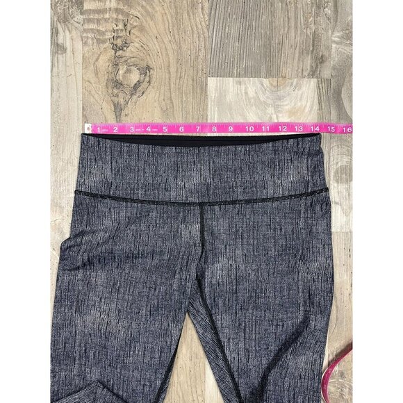 Lululemon Wunder Under Crop Leggings Size 8 Luxtreme Burlap Gray - Picture 5 of 7